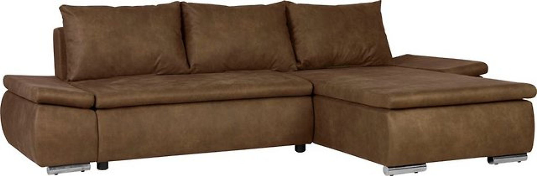 Home affaire Ecksofa Acra L-Form, mit Bettfunktion und Bettkasten, in Matte günstig online kaufen