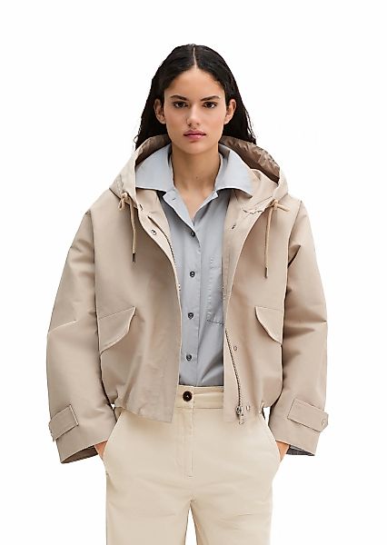 Marc OPolo Canvasjacke mit Kapuze mit Kapuze relaxed fit aus Cotton-Nylon-M günstig online kaufen