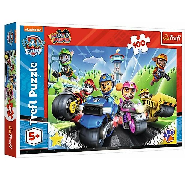 Trefl Puzzle PAW Fahrzeuge Puzzle 100 Teile, Puzzleteile günstig online kaufen