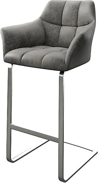DELIFE Barhocker Yulo-Flex, Freischwinger flach Edelstahl günstig online kaufen
