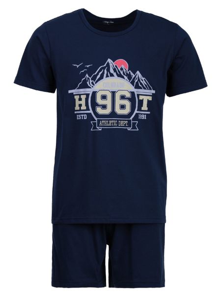 Henry Terre Schlafanzug Pyjama Set Shorty günstig online kaufen