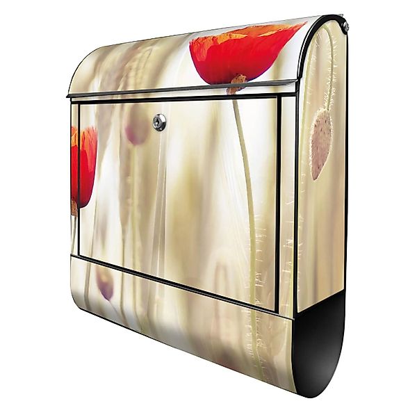 Banjado Design Briefkasten Schwarz Pulverbeschichtet 39x47x14cm 2 Schlüssel günstig online kaufen