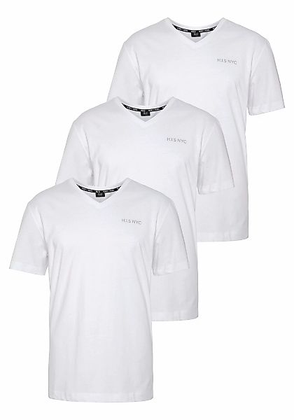 H.I.S V-Shirt, Kurzarm, Slim Fit, aus Baumwolle günstig online kaufen