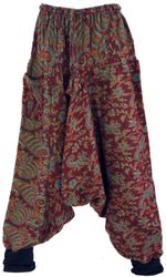 Guru-Shop Relaxhose Flauschige Haremshose, Boho Pluderhose,.. günstig online kaufen