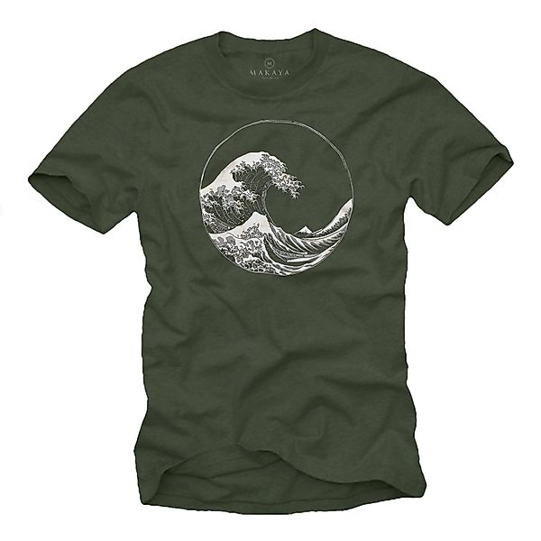 MAKAYA T-Shirt Männershirt mit Wellenmotiv – günstig online kaufen