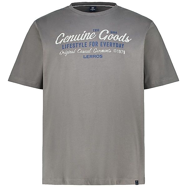 Lerros T-Shirt mit Label-Print Farbe grau Größe: 6XL günstig online kaufen