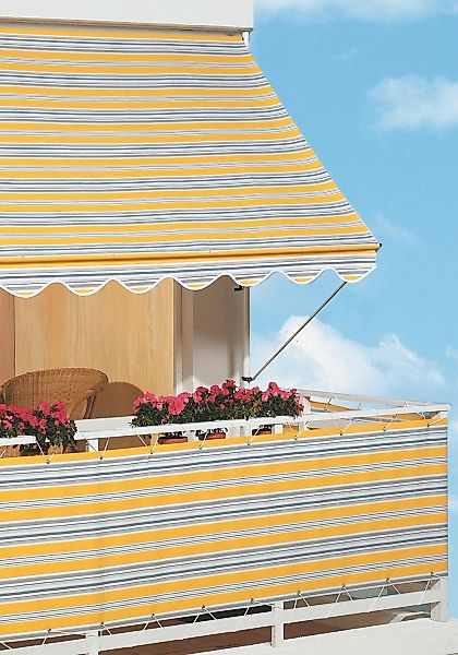 Angerer Freizeitmöbel Klemmmarkise, gelb-grau, Ausfall: 150 cm, versch. Bre günstig online kaufen