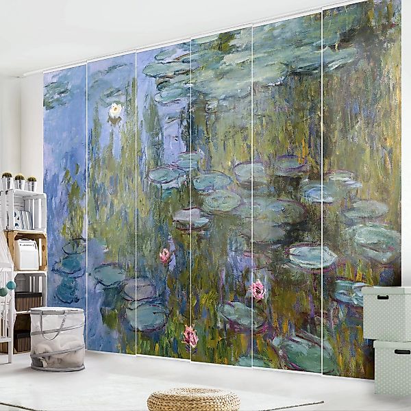 Schiebegardinen Set Kunstdruck Claude Monet - Seerosen (Nympheas) günstig online kaufen