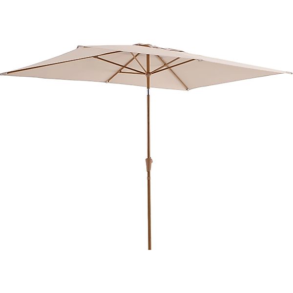 Marktschirm Camarillo 300 cm x  200 cm Beige mit Kurbelmechanik günstig online kaufen