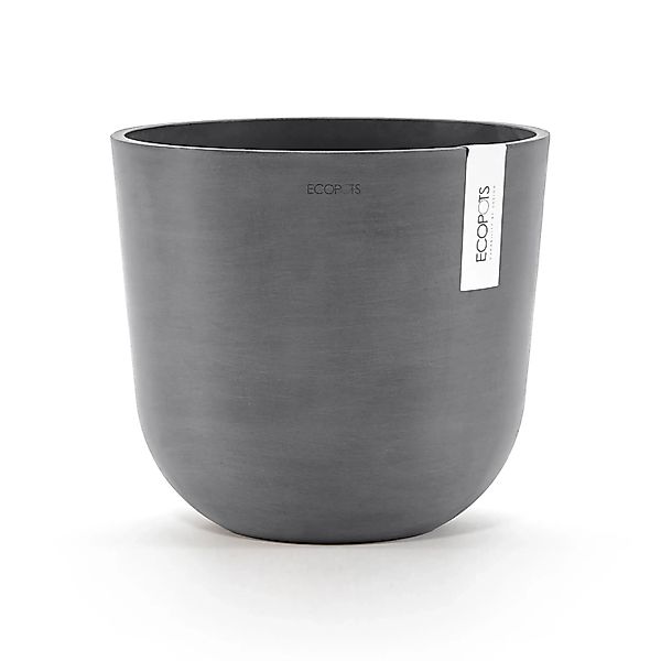 Ecopots Pflanztopf Oslo Grau 25 cm x 21,8 cm günstig online kaufen