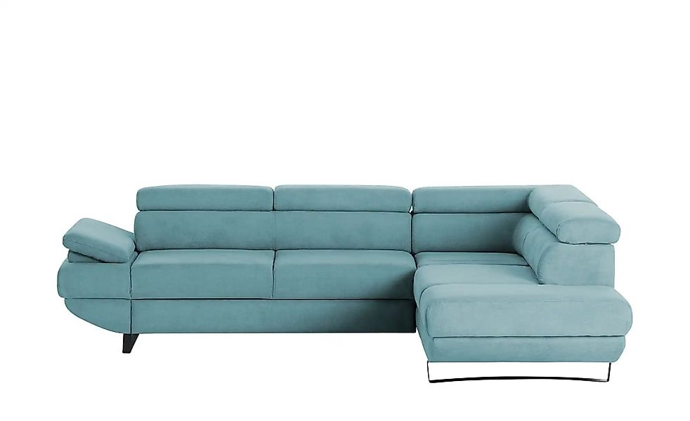 switch Ecksofa aus Mikrofaser Gio ¦ blau ¦ Maße (cm): B: 263 H: 74 T: 200 P günstig online kaufen