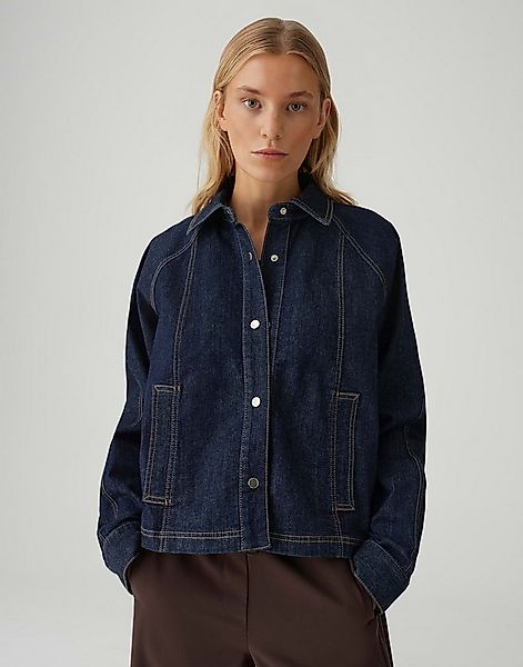 OPUS Jeansblazer JOVENA aus BCI Cotton Mix Lockere Passform, ausgestellter günstig online kaufen