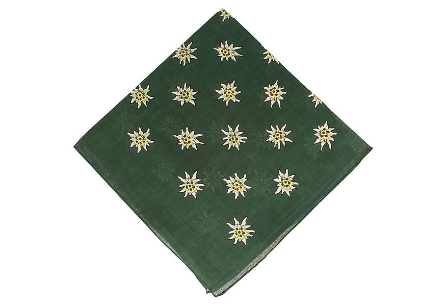 Breiter Nickituch, Tracht aus Baumwolle mit Edelweiß günstig online kaufen