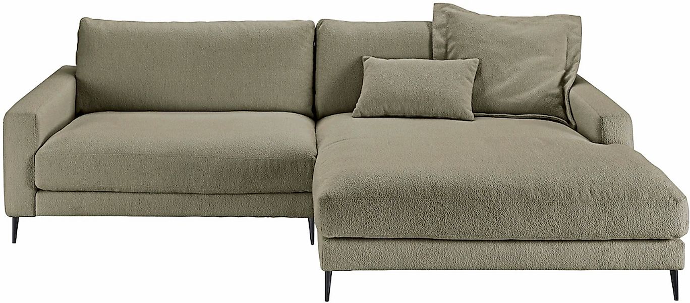 Home affaire Ecksofa "Downtown, B/T/H: 272/190/84 cm L-Form" weicher Sitzko günstig online kaufen
