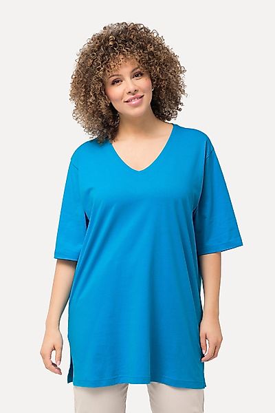 Ulla Popken T-Shirt T-Shirt V-Ausschnitt Relaxed günstig online kaufen