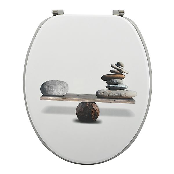 MSV WC-Sitz Spirit MDF 42,5 cm x 36,5 cm x 5 cm Mehrfarbig günstig online kaufen