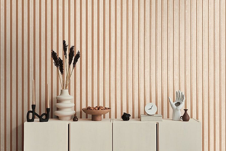 A.S. Création Vliestapete 50 Jahre AS Holzpaneele Tapete Holzoptik mit Meta günstig online kaufen