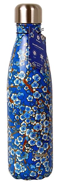 Qwetch Trinkflasche 500 Ml - Blue Flowers günstig online kaufen