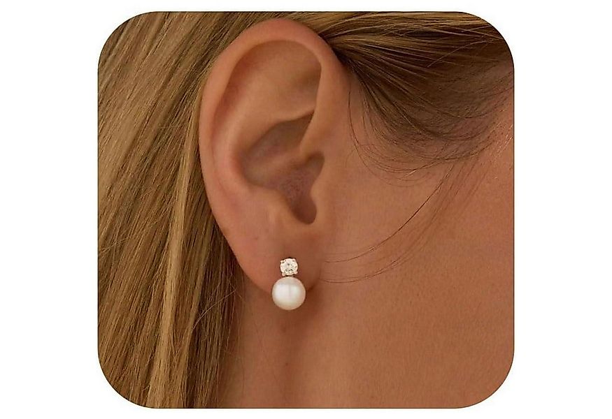 LuxusKollektion Schmuckset Ohrstecker Süßwasserperlen Silber 925 Damen Hypo günstig online kaufen