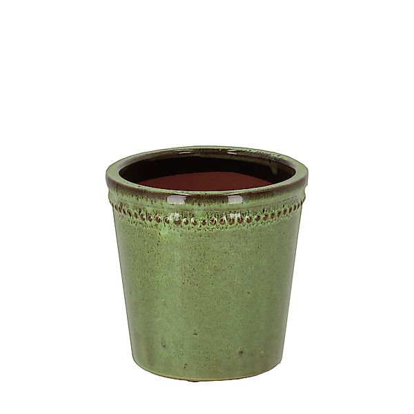 Rivanto Blumentopf, Blumentopf glasiert in grün günstig online kaufen