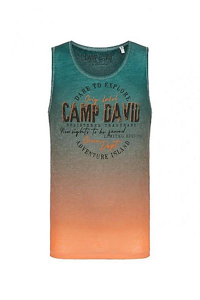 CAMP DAVID Muscleshirt Dip Dye mit Ausbrenner-Effekten günstig online kaufen
