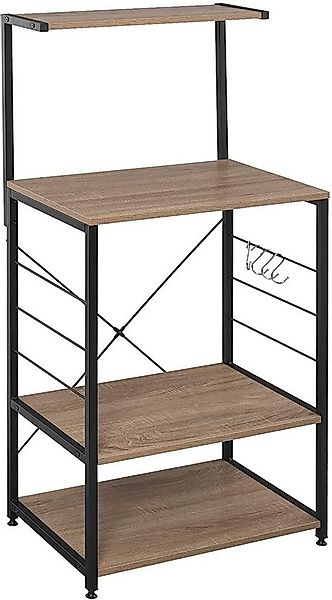 Woltu Küchenregal, 1-tlg., Mikrowellenhalter Bäcker Regal Haushaltsregal günstig online kaufen