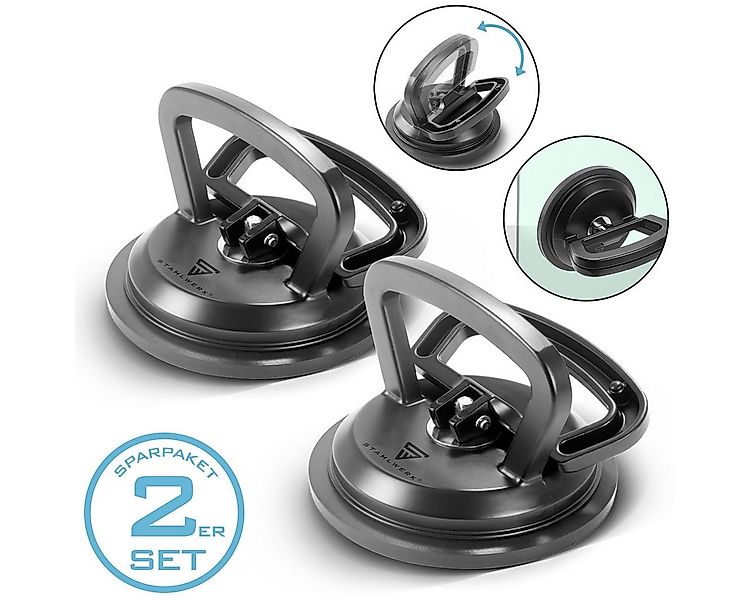 STAHLWERK Saugheber Saugheber 2er Set mit 2 x 50 kg Tragkraft, max. 50 kg T günstig online kaufen