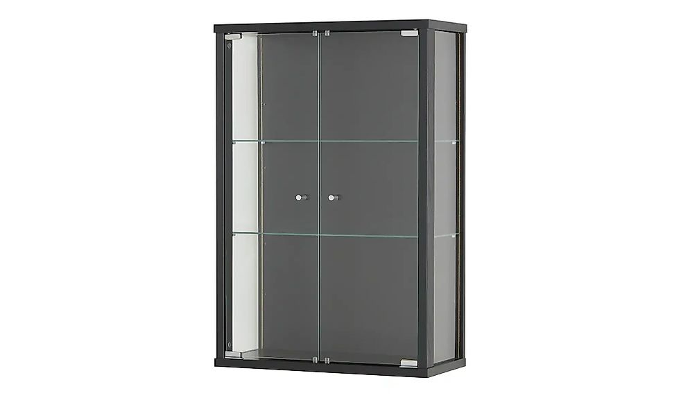 Hängevitrine  Cristal ¦ schwarz ¦ Maße (cm): B: 56 H: 82 T: 25.2 Schränke > günstig online kaufen