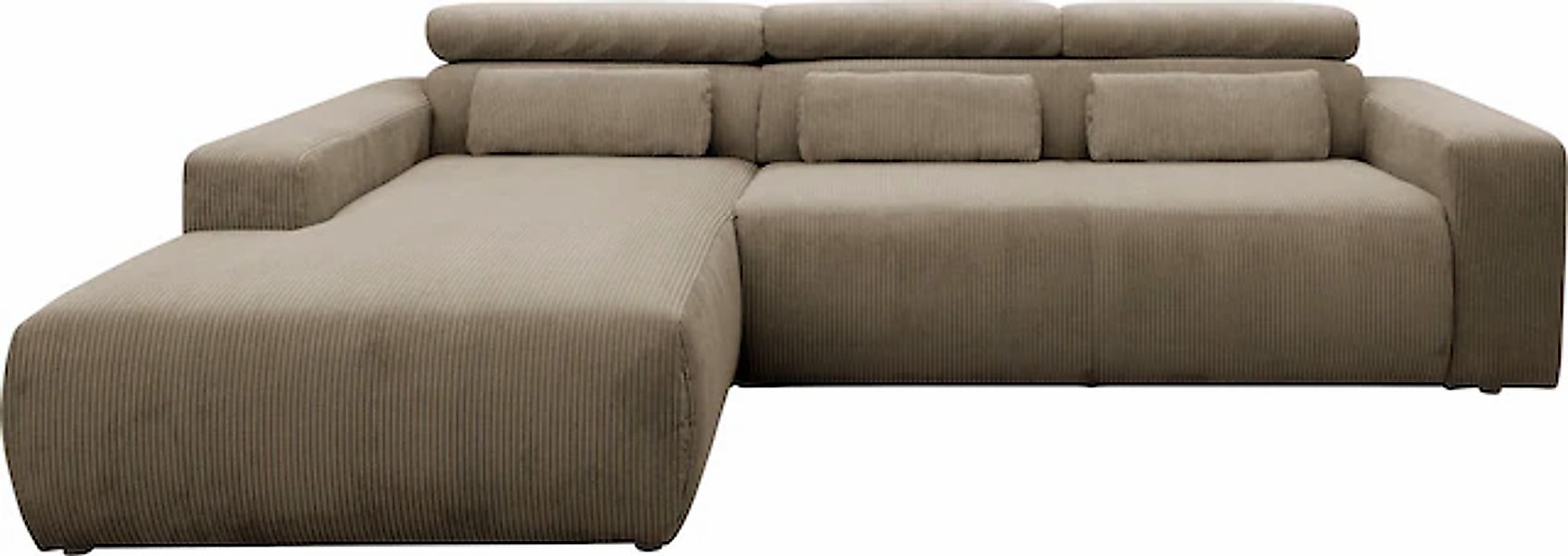 DOMO collection Ecksofa »Brandon B/T: 289/177 cm, belastbar bis 140kg/ Sitz günstig online kaufen
