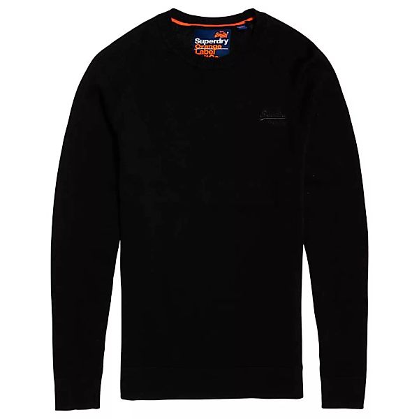 Superdry Orange Label Cotton Crew Pullover S Black günstig online kaufen