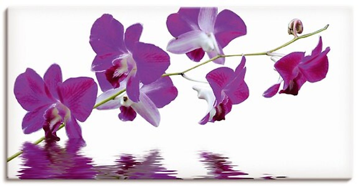 Artland Leinwandbild »Violette Orchideen«, Blumen, (1 St.), auf Keilrahmen günstig online kaufen