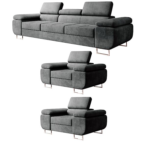 M-Punkt24 Polstergarnitur Miami, (3-3-1 Set, 3-1-1, günstig online kaufen