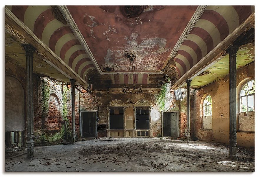 Artland Wandbild "Verlassener Ort - Ballsaal" Gebäude 1 Stk. tlg. auf Holzr günstig online kaufen