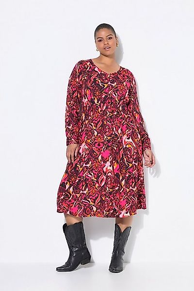 Studio Untold Maxikleid Midikleid A-Linie Alloverprint Raglan-Langarm günstig online kaufen