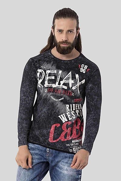 Cipo & Baxx T-Shirt "Sweatshirts" mit lässigem Print günstig online kaufen