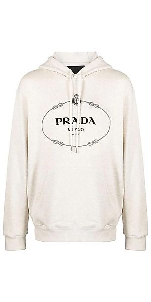 PRADA Rundhalspullover Prada Hoodie mit Logo-Print günstig online kaufen