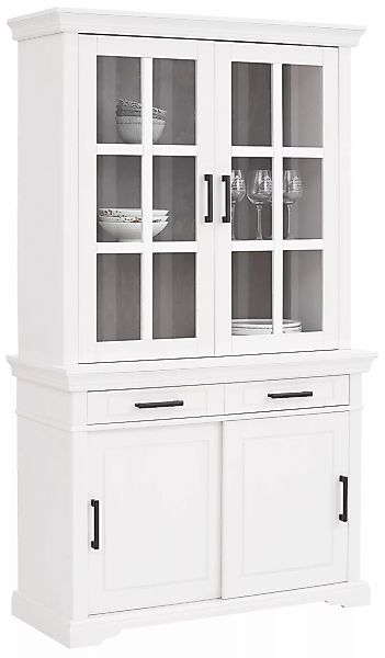 Home affaire Vitrine "Anabel", aus massiver Kiefer, Breite 110 cm günstig online kaufen