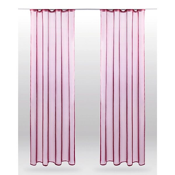 Bestlivings Vorhang, Kräuselband (2 St), transparent, günstig online kaufen