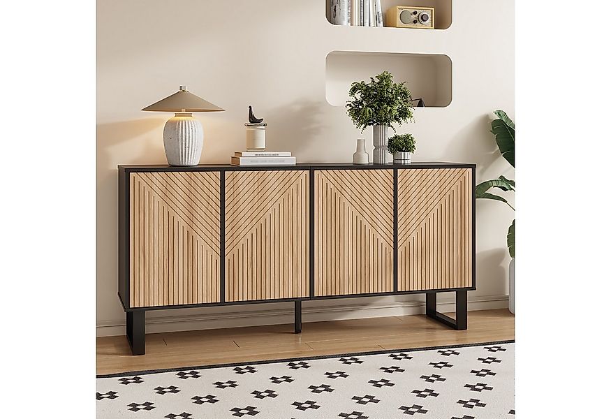 BlingBin Sideboard Modernes Anrichte Buffetschrank Beistellschrank mit 3D-S günstig online kaufen