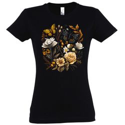 Youth Designz Print-Shirt Flowers Botanic Damen günstig online kaufen