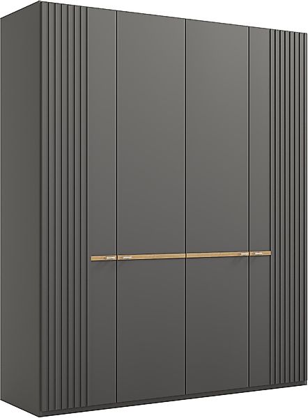 Musterring Drehtürenschrank "Isabelle" Lamellen in Korpusfarbe, Griffe in s günstig online kaufen