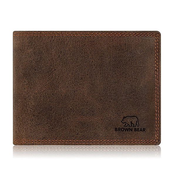 Brown Bear Geldbörse Modell 8005 D klassisches Herren Portemonnaie aus Echt günstig online kaufen