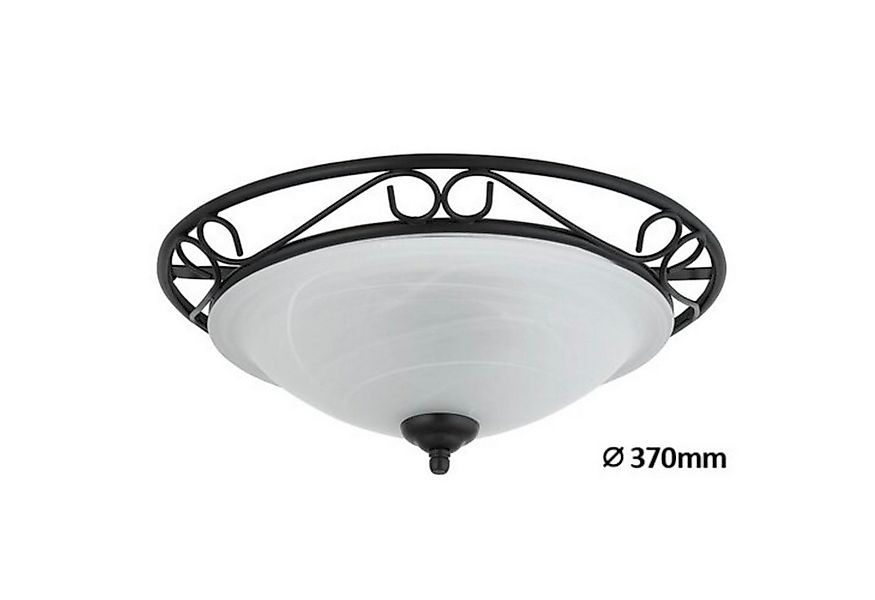 Rabalux Deckenleuchte, Mediterrane Deckenlampe aus weißem Alabasterglas günstig online kaufen