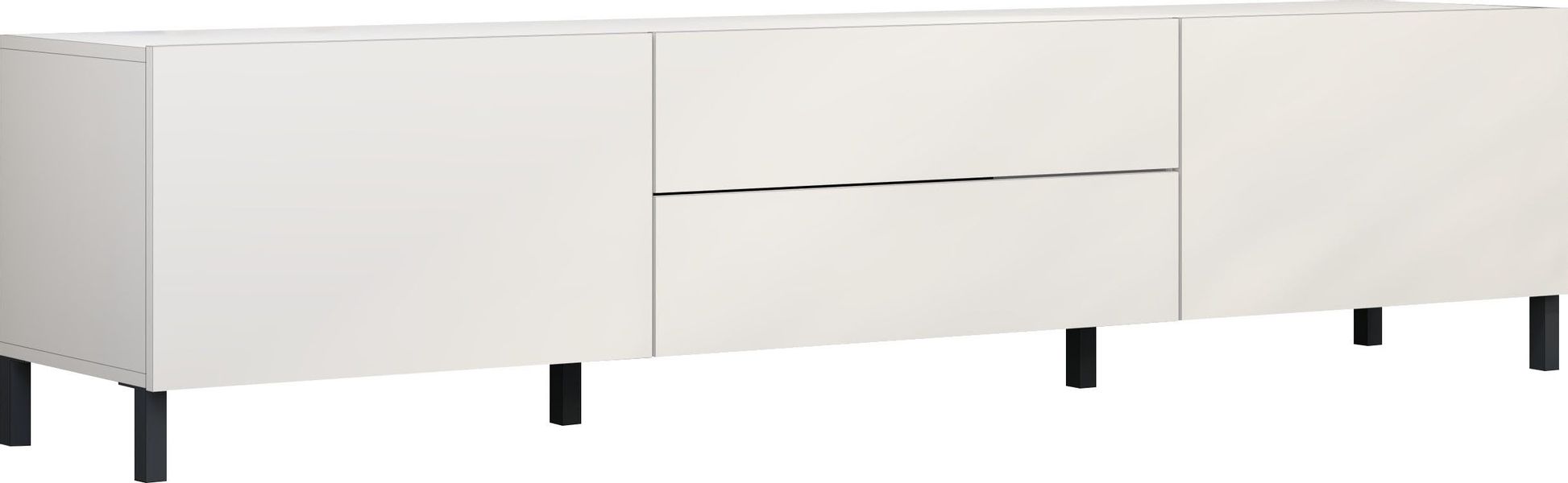 borchardt Möbel Lowboard "Sophia, Breite 200 cm, 2 Klappen, 2 Schubkästen, günstig online kaufen