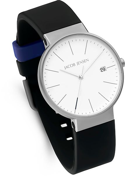Jacob Jensen Titanuhr Armbanduhr Datum Titanium günstig online kaufen