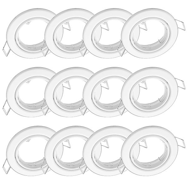 Oktaplex 12er Set Einbauspot Dijon Schwenkbar für LED-Module 50mm Deckenstr günstig online kaufen