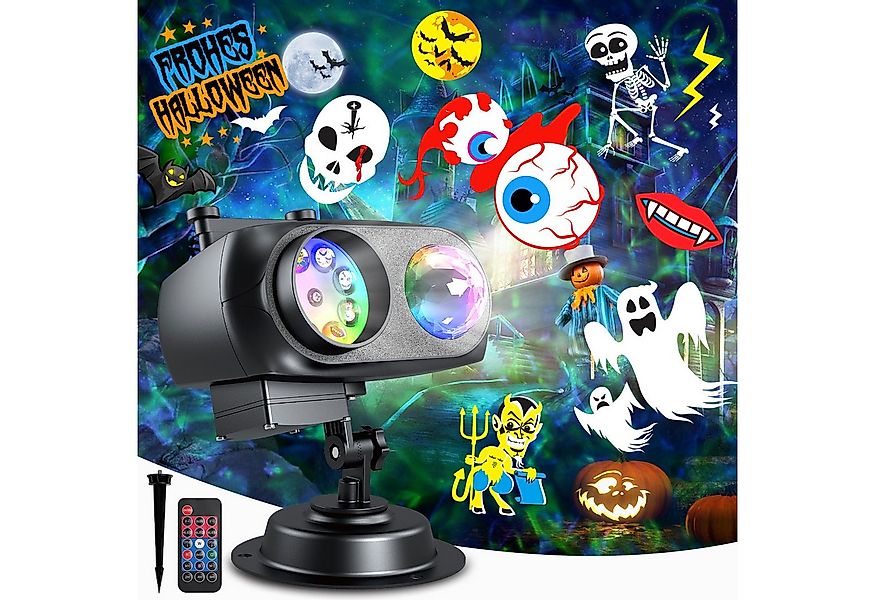 Fanttik Projektionslampe LED Dekolicht Projektionslicht Halloween Weihnacht günstig online kaufen
