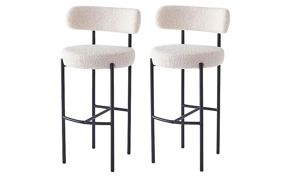 Barhocker 2er-Set   ¦ weiß ¦ Maße (cm): B: 47 H: 103 Polstermöbel > Hocker günstig online kaufen