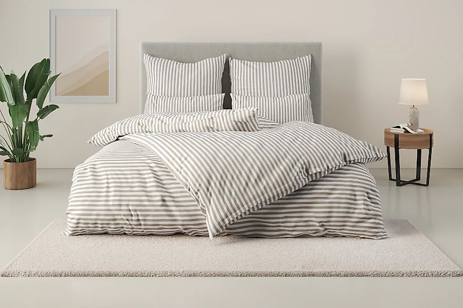 LeGer Home by Lena Gercke Bettwäsche "Linnea" 2 aus 100% Baumwolle, Streife günstig online kaufen