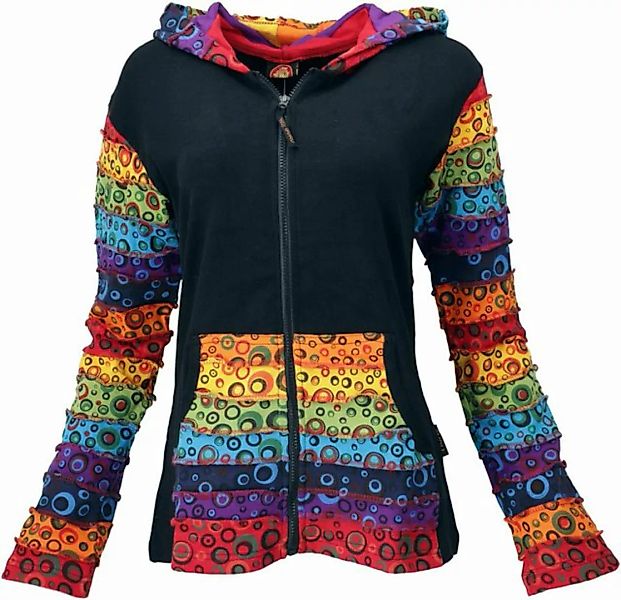 Guru-Shop Langjacke Patchwork Stonewash Regenbogen Jacke mit.. alternative günstig online kaufen